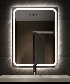 Gương Led cảm ứng vuông 50x70cm Lucky
