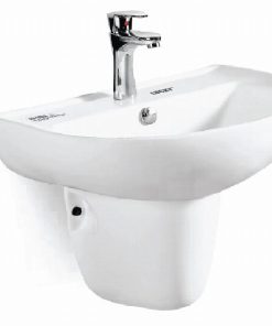 Chậu rửa treo tường chân lửng Lucky AD-596A