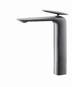 VÒI LAVABO NÓNG LẠNH NIKEN XÁM LUCKY AD-222-2QH